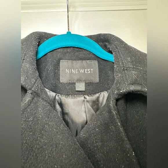 Nine West Women's Dark Gray Peacoat Coat - Picture 3 of 3